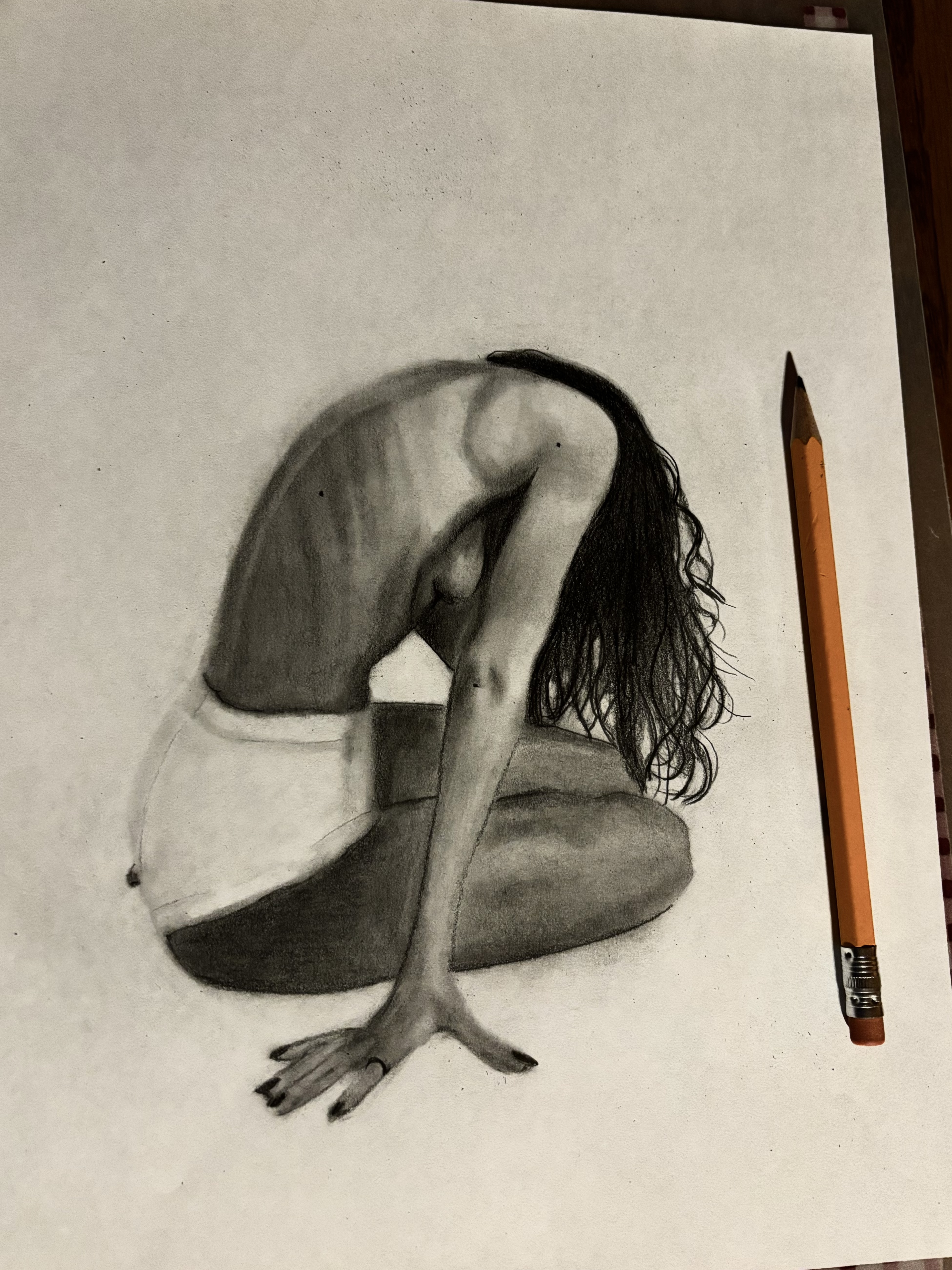 Pencil figure study